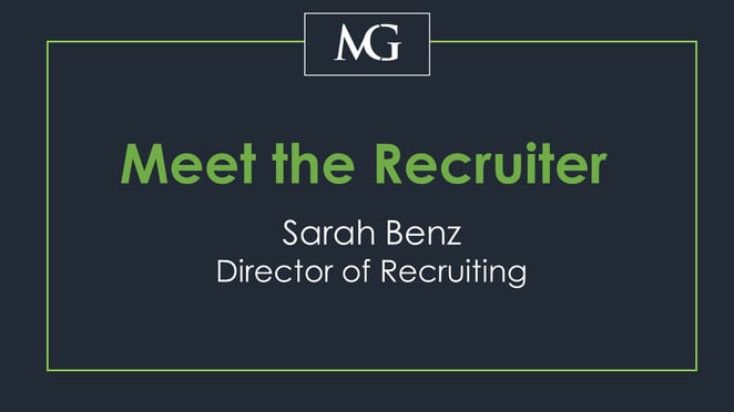 Meet the Recruiter: Sarah Benz